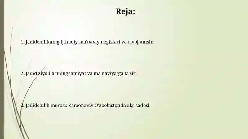 Jadidchilikning ijtimoiy-ma'naviy negizlari va rivojlanishi 2