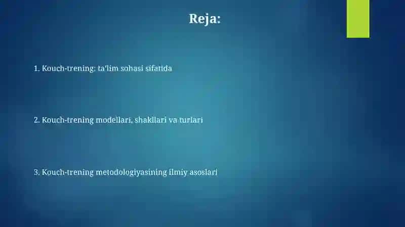 Tarbiyada kouch-trening fan sifatida 2