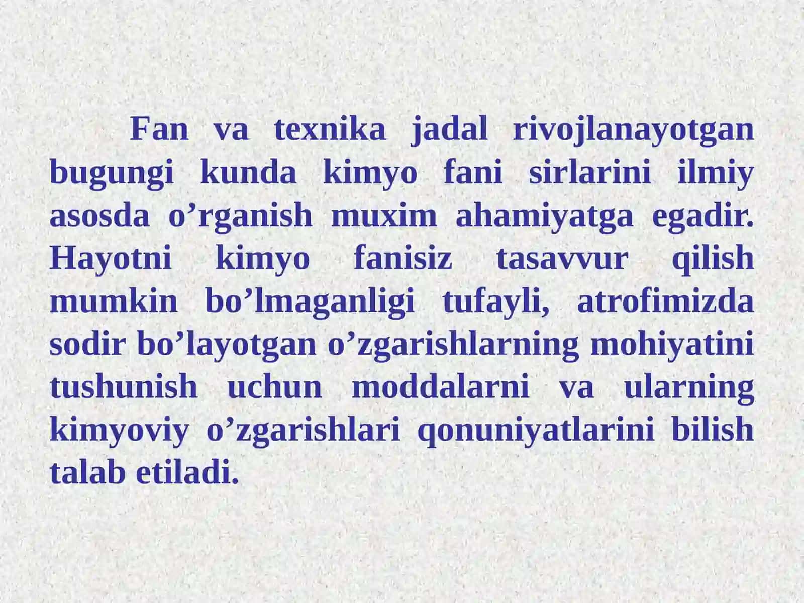 Kimyoviy reaksiya tenglamalari va kimyoviy muvozanat 2