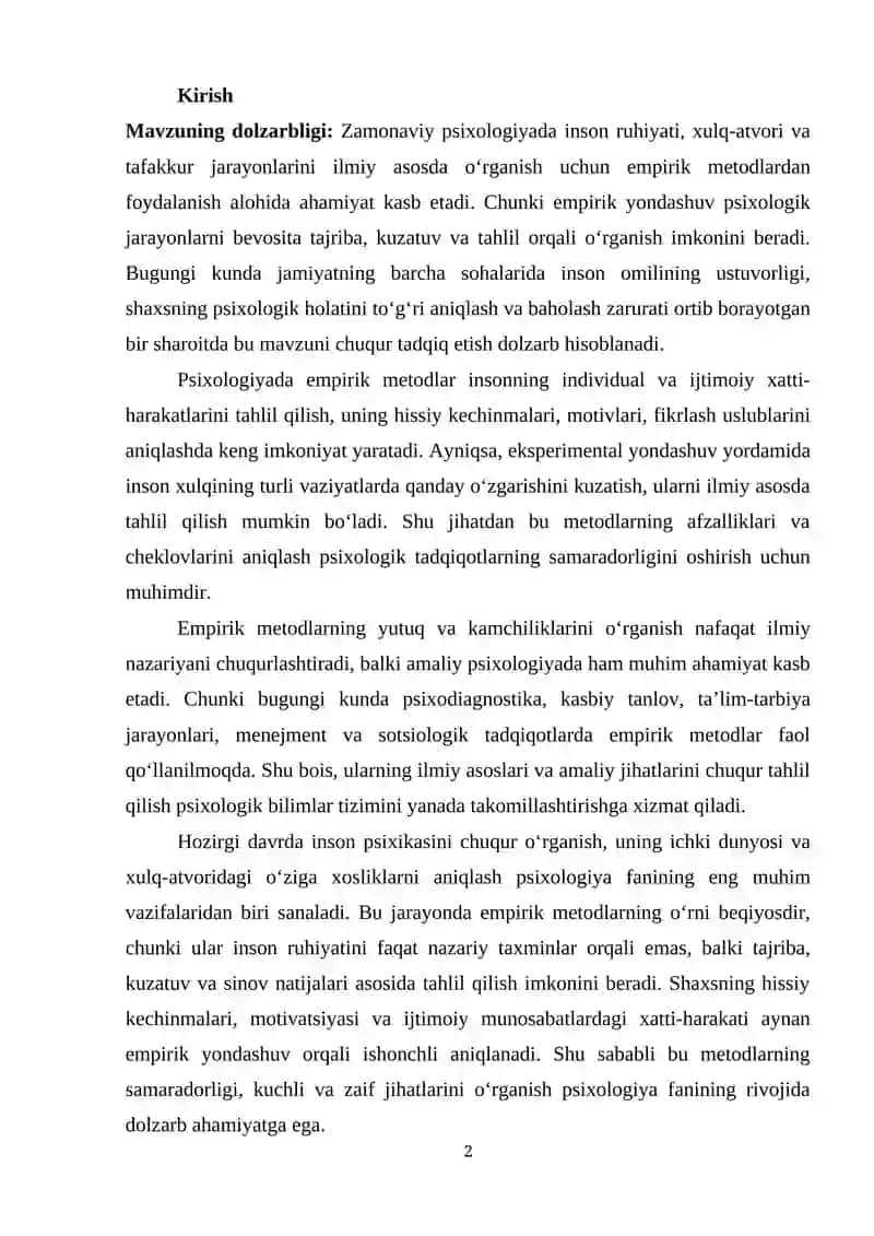 Empirik Psixologiyada Metodlar 2