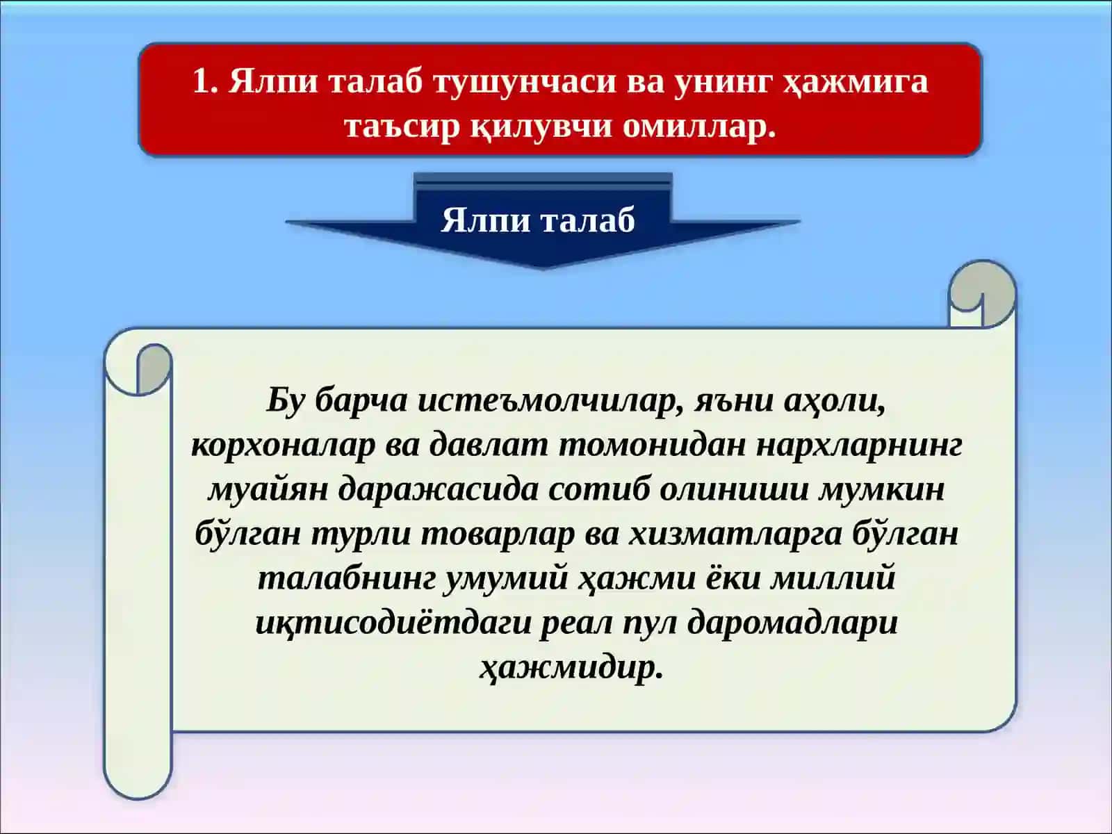 Ялпиталаб тушунчаси ва унинг ҳажмига таъсир қилувчи омиллар 2