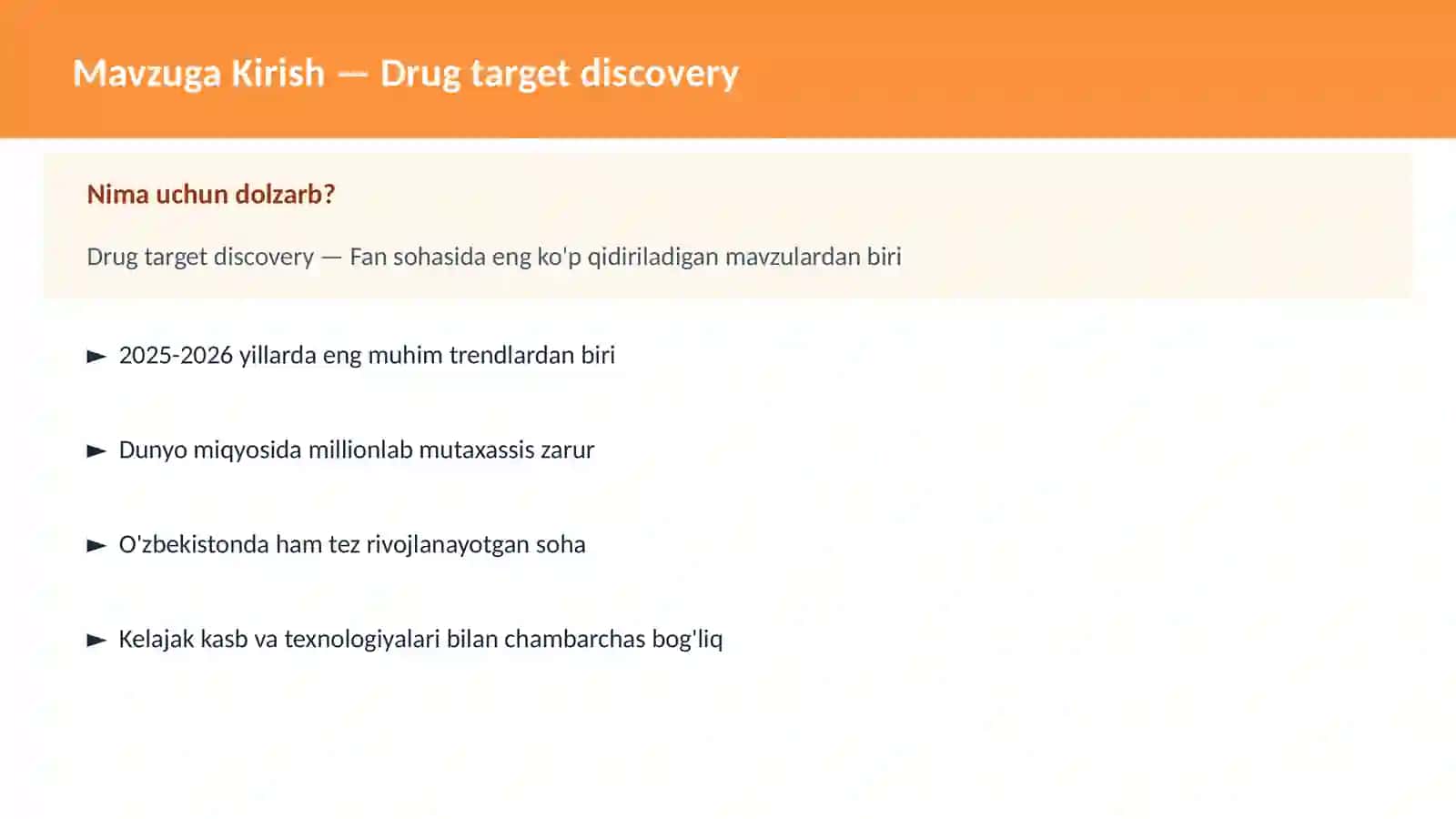 Drug target discovery 2