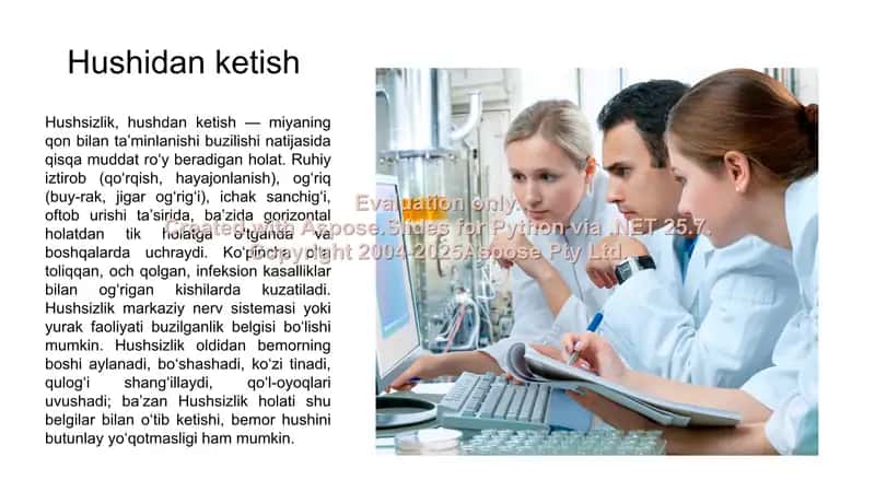 Hushidan ketish, kollaps - Tez yordam algoritmi 2