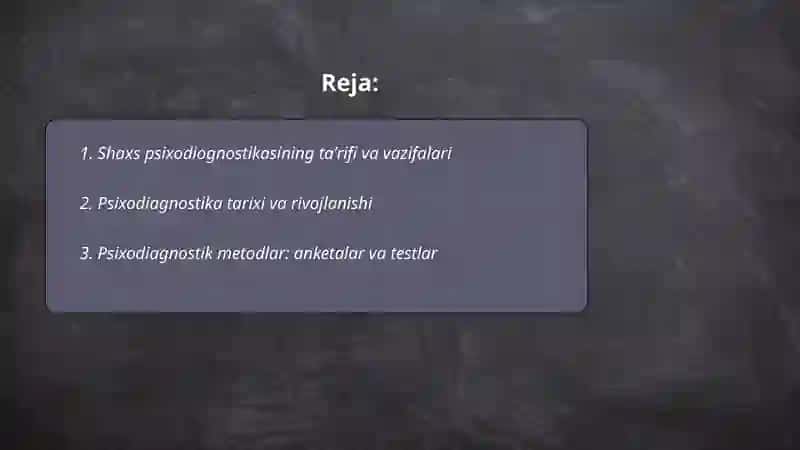 Shaxs psixodiognostikasi 2