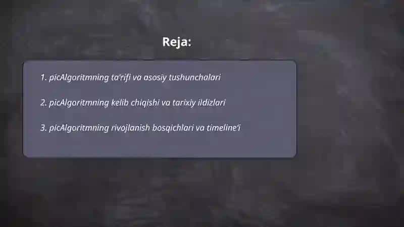 Algoritm tushunchasi va tarixi 2