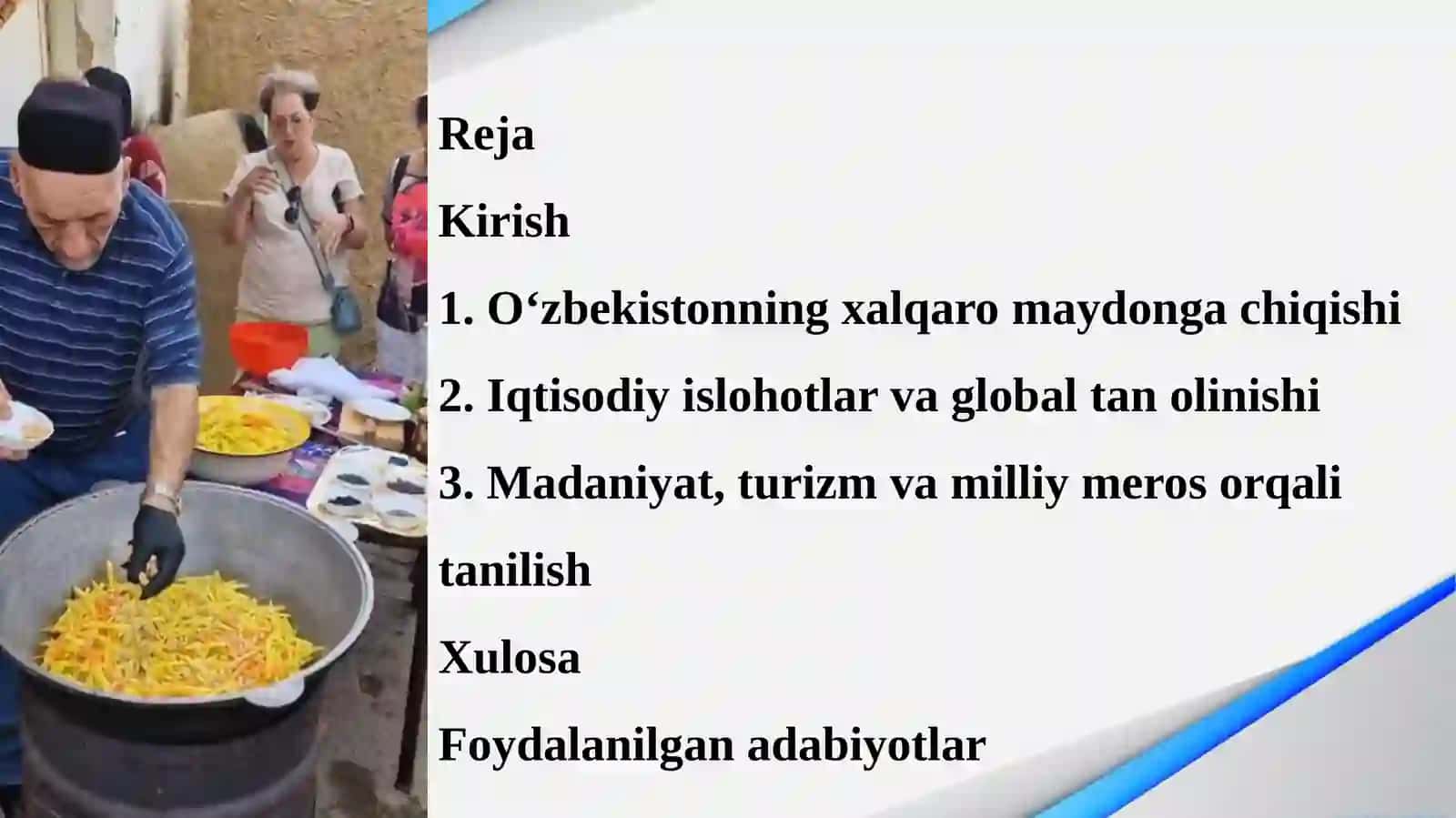 O‘zbekistonni butun dunyo tanimoqda 2