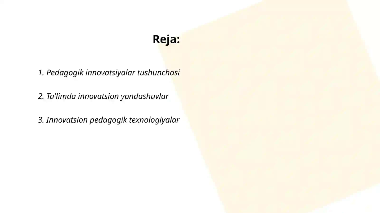 Pedagogik innovatikaning mohiyati maqsad va vazifalari 2