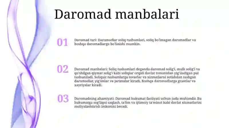 Davlat Byudjeti Daromadlari Hisobining Xususiyatlari 2