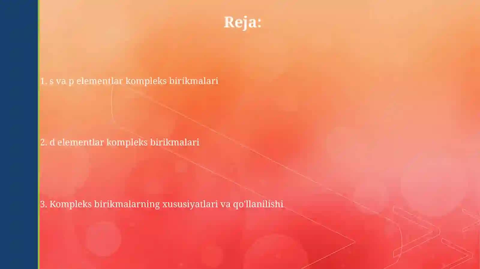 S va p elementlarining kompleks birikmalari 2