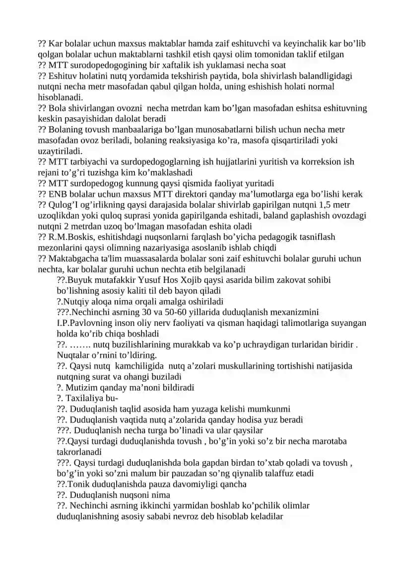 Surdopedagogika fanlari 2
