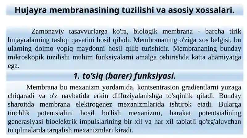 Qo‘zg‘aluvchan to‘qimalar fiziologiyasi 2