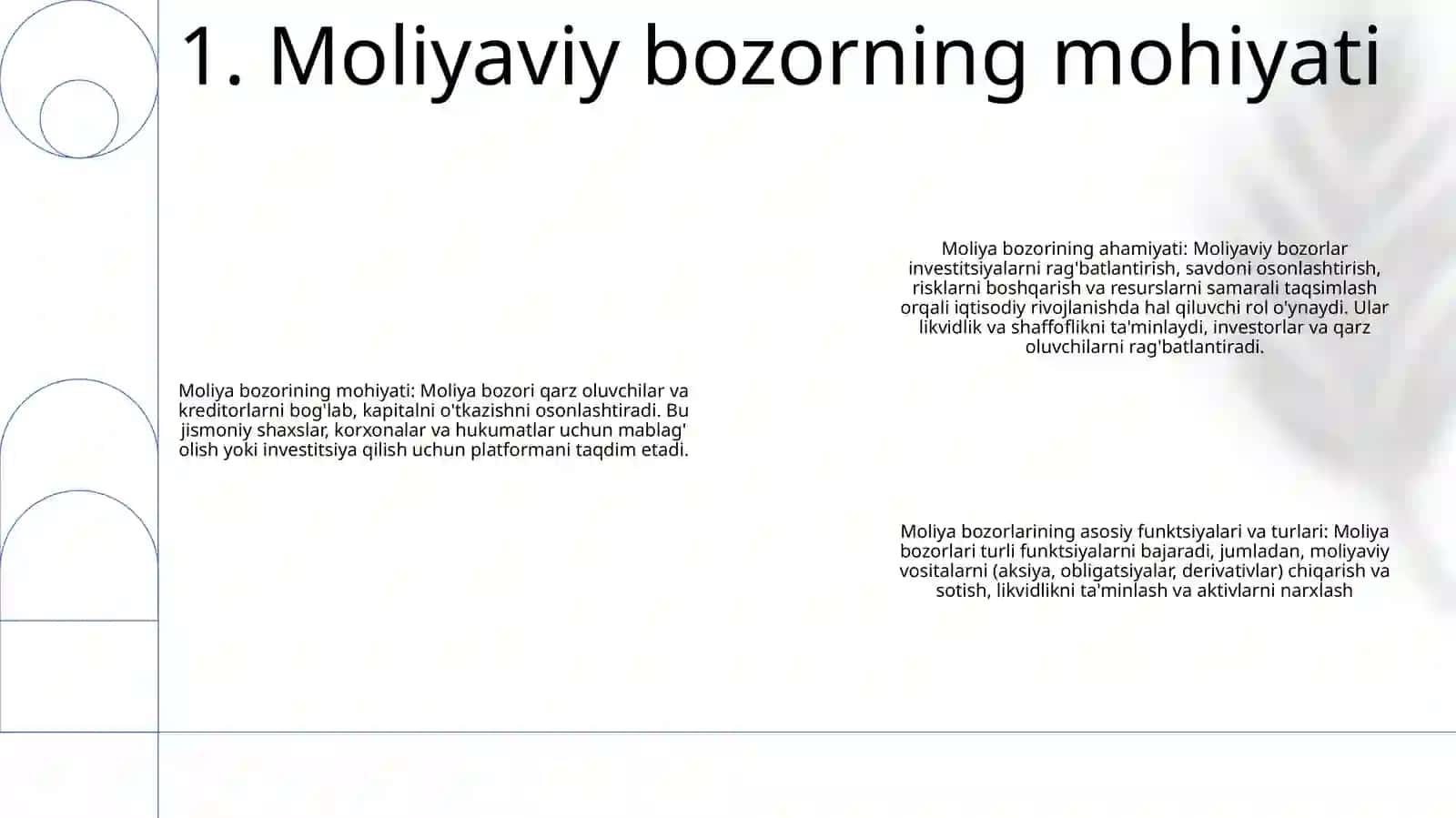 Moliyaviy Bozorning Mohiyati Zarurligi Asosiy Vazifalari Va Turlari 2
