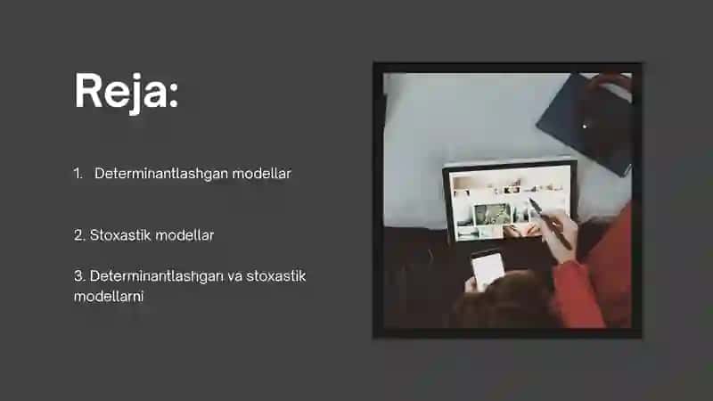 Iqtisodiy tahlilda determinantlashgan va stoxastik modellarning qo‘llanilishi 2
