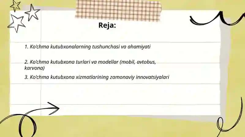 Kutubxonalarning innovatsion faoliyati fani 2