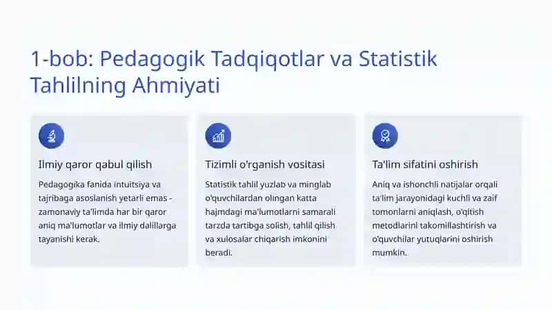 Pedagogik Tadqiqotlarda Statistik Tahlil 2