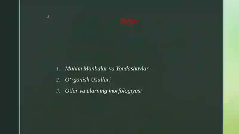 Eski o‘zbek tilining grammatik qurilishiga doir manbalari bilan tanishish 2