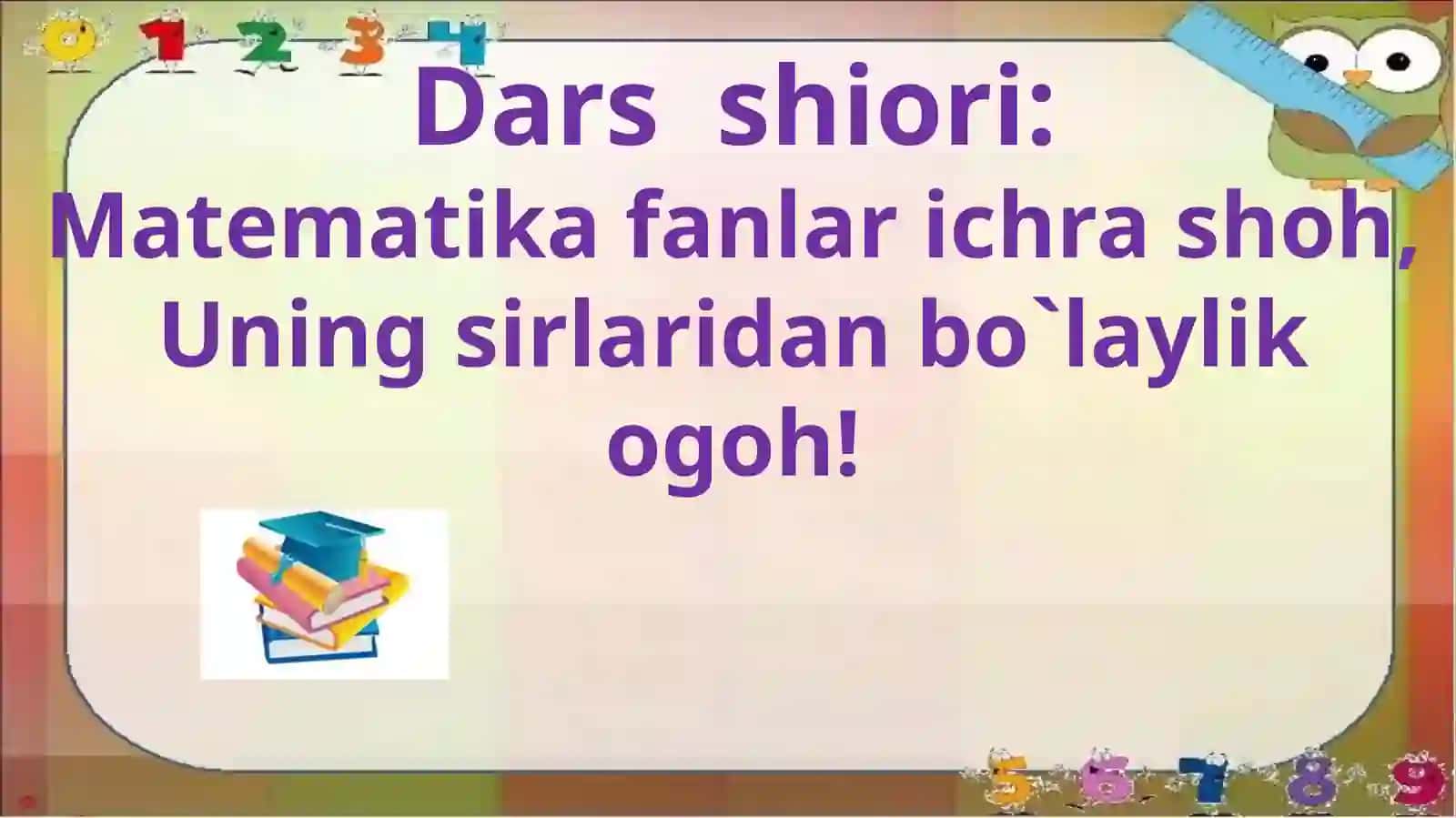 3-sinf Matematika Nazorat ishi 8 2