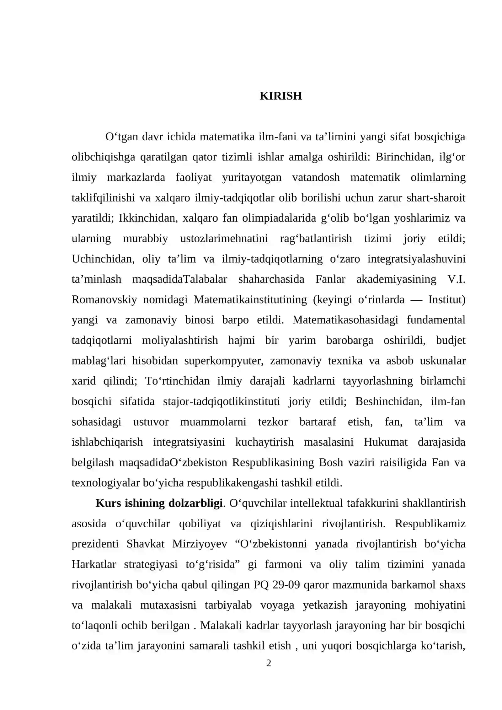 Berilgan sonlarning Lejandr Yakobi simvollari, xossalari 2