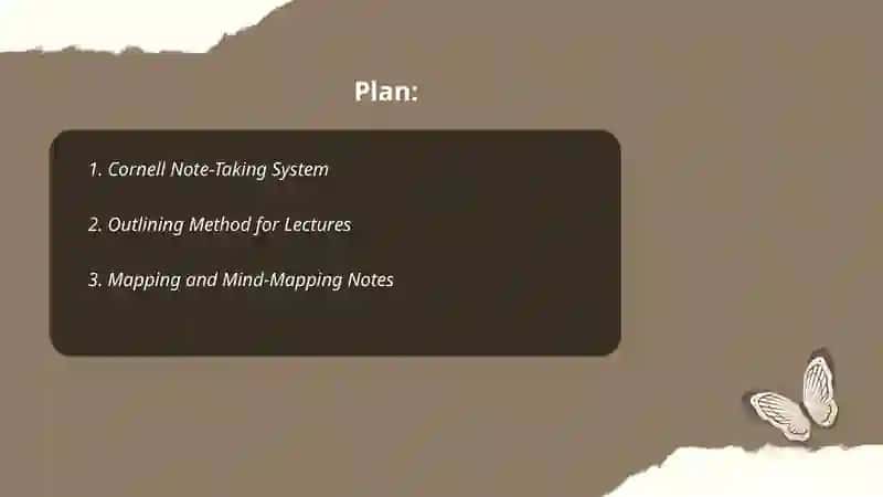 Note-taking Techniques for Academic Lectures 2