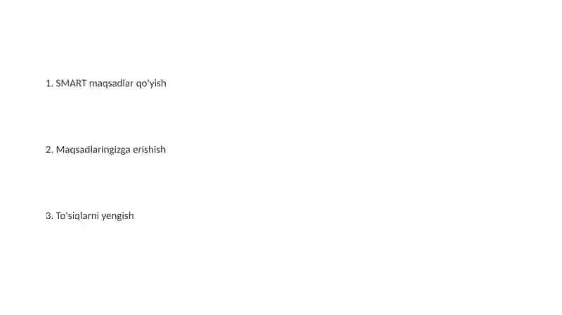 To'siqlarni yengish 2