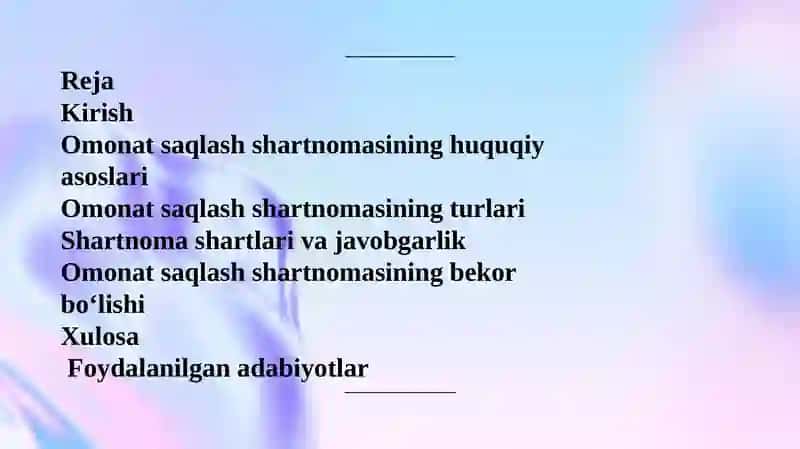 Omonatsaqlashshartnomasi 2