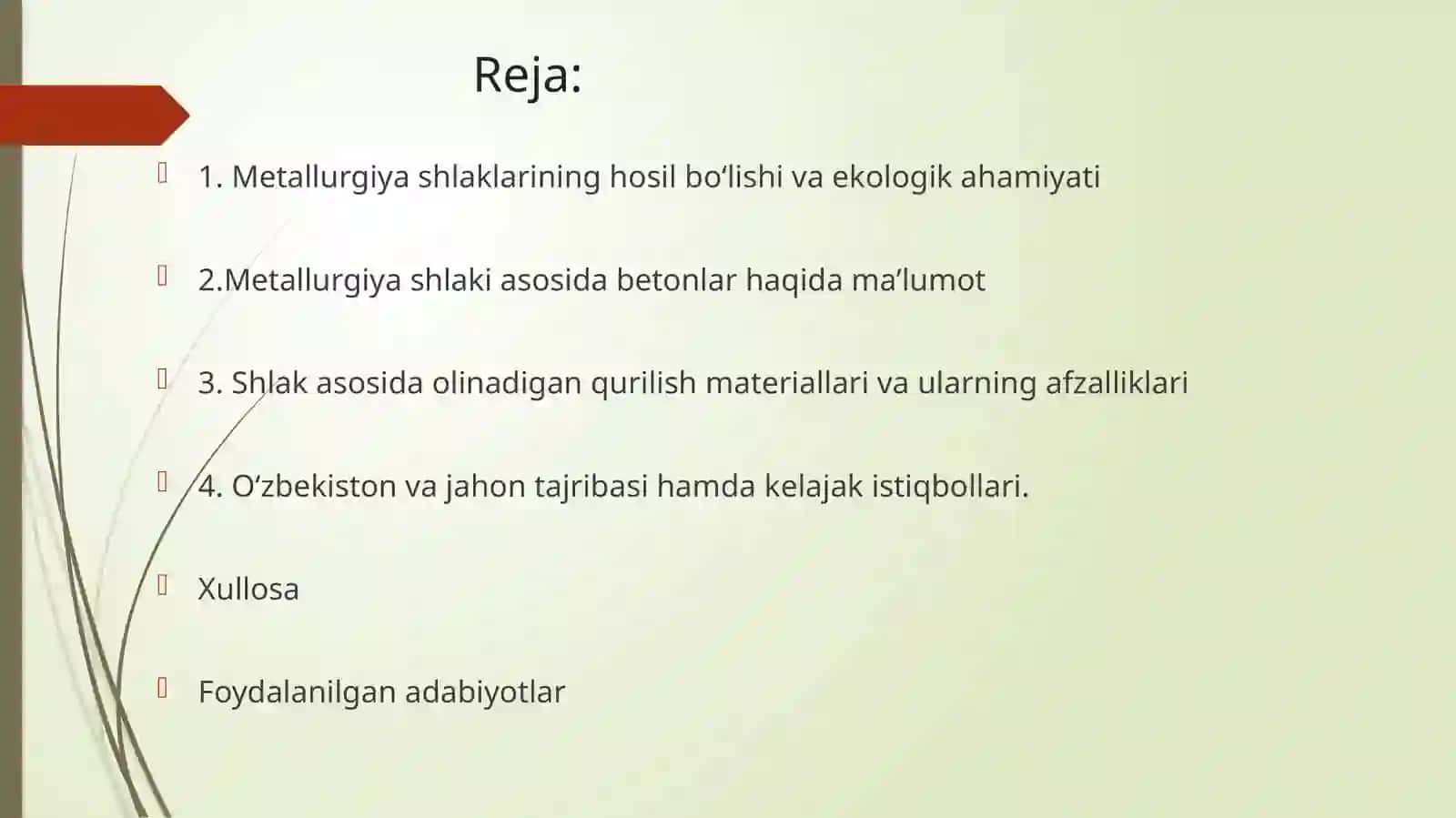 Metallurgiya chiqindilardan qurilish materiallari ishlab chiqarish 2