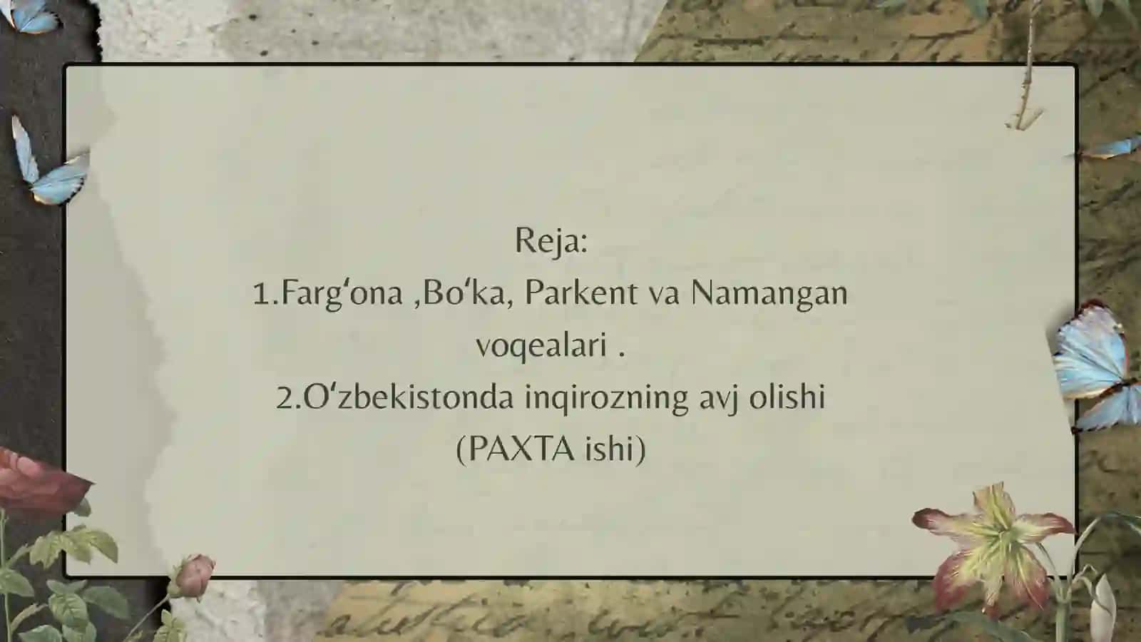 Oʻzbekistonning eng yangi tarixi 2