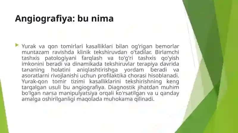 Angiografiya tekshiruvi haqida tushuncha 2
