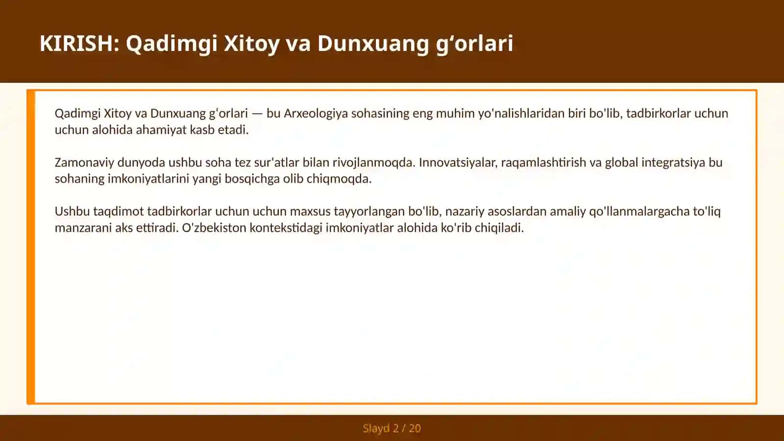 QADIMGI XITOY VA DUNXUANG GʻORLARI 2