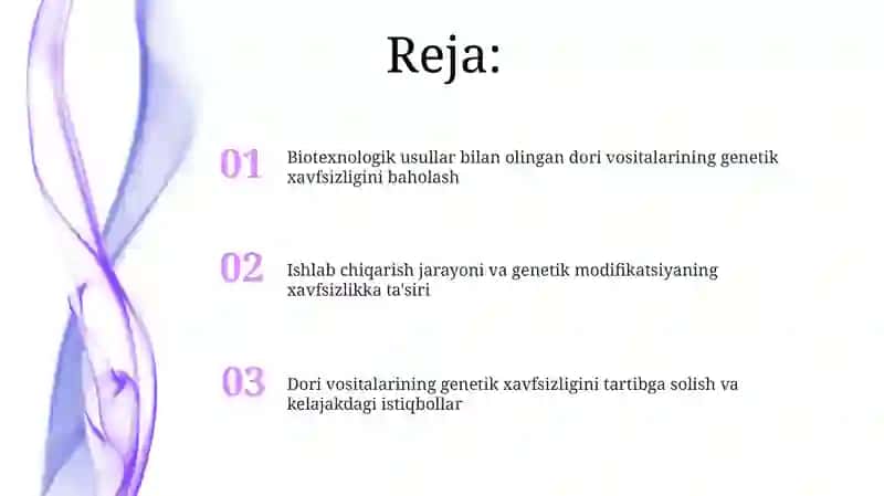 Dori vositalarining genetik xavfsizligi 2