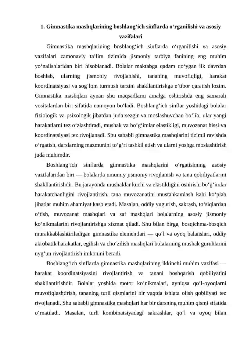 Gimnastika va Akrobatika Mashqlari 2
