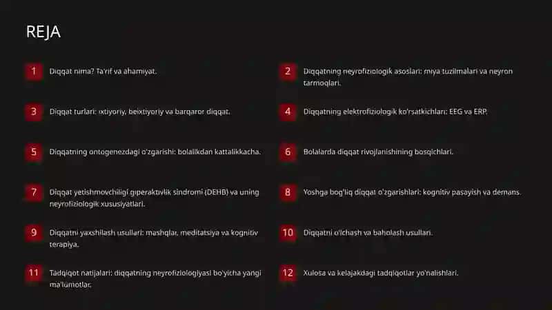 Diqqatning Neyrofiziologik Xususiyatlari va Ontogenezda O'zgarishi 2