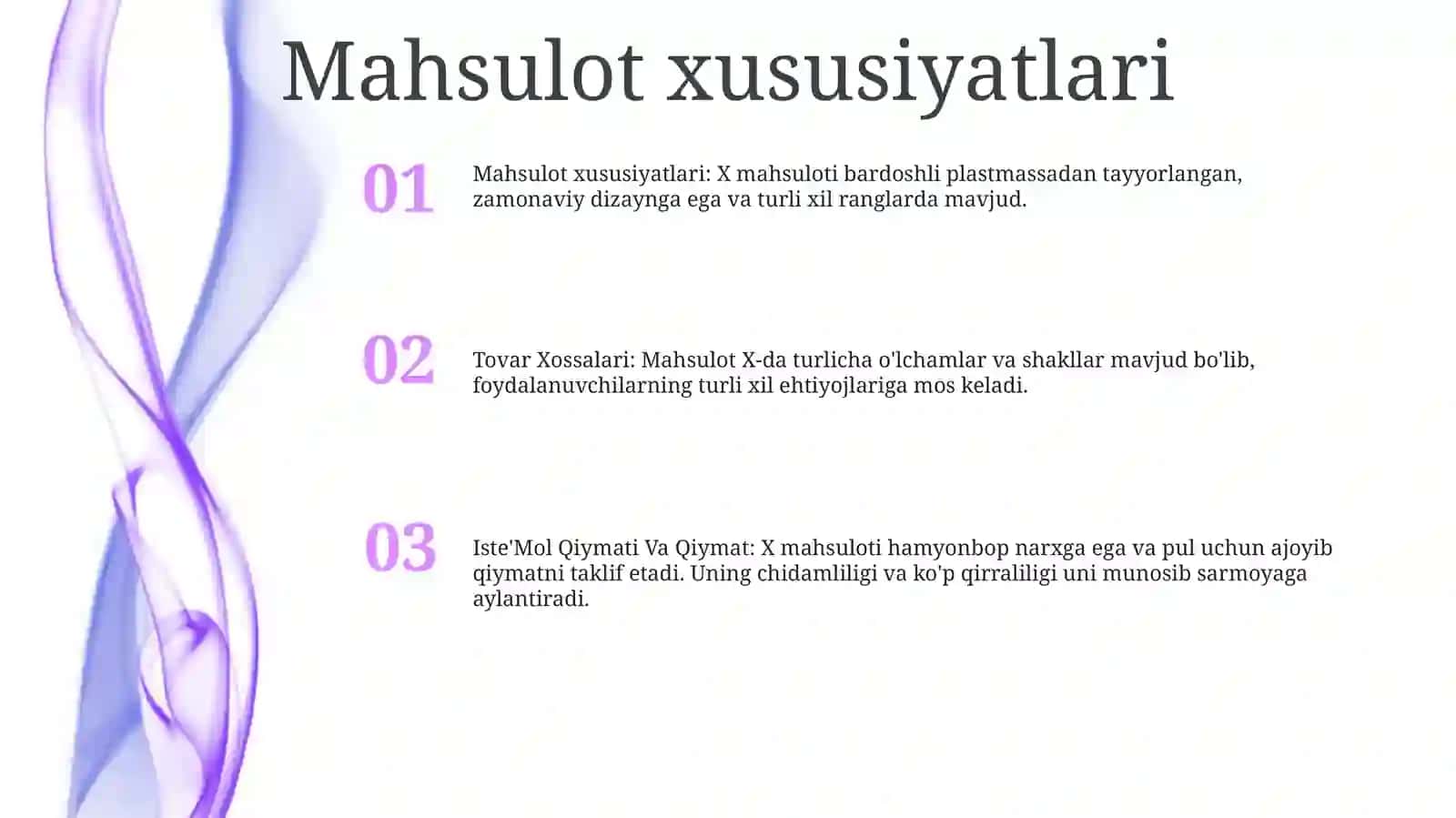 Tovar Xossalari.Iste'Mol Qiymati Va Qiymat 2