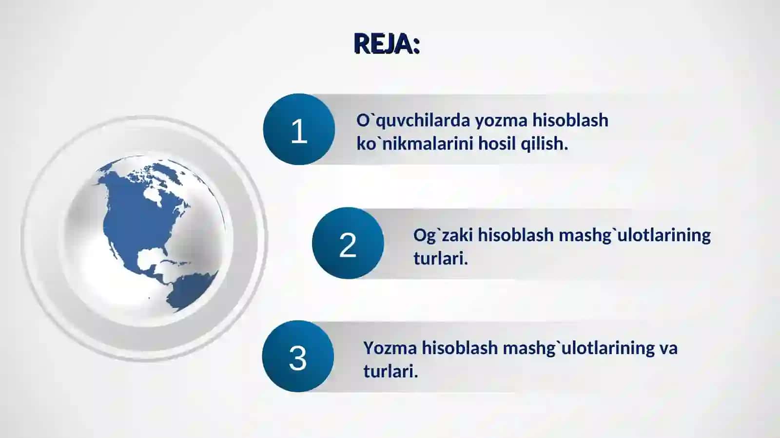Oʻquvchilarning ogʻzaki va yozma hisoblash malakalarini shakllantirish 2