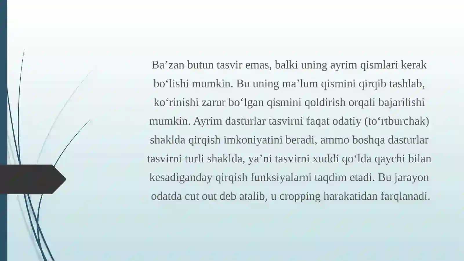 tasvirniqirqish va aaylantirish 9-sinf 2
