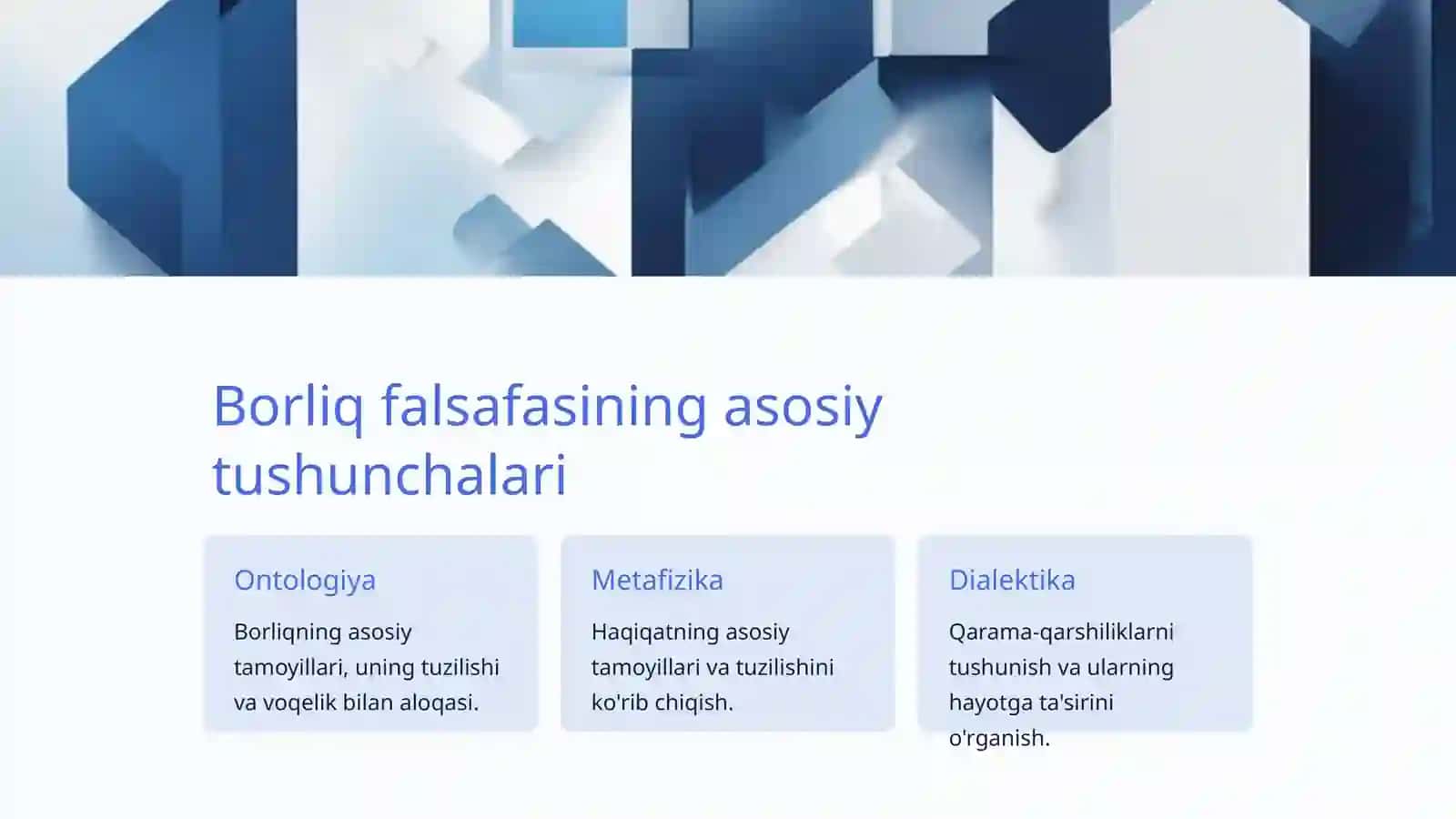 Borliq falsafasi 2