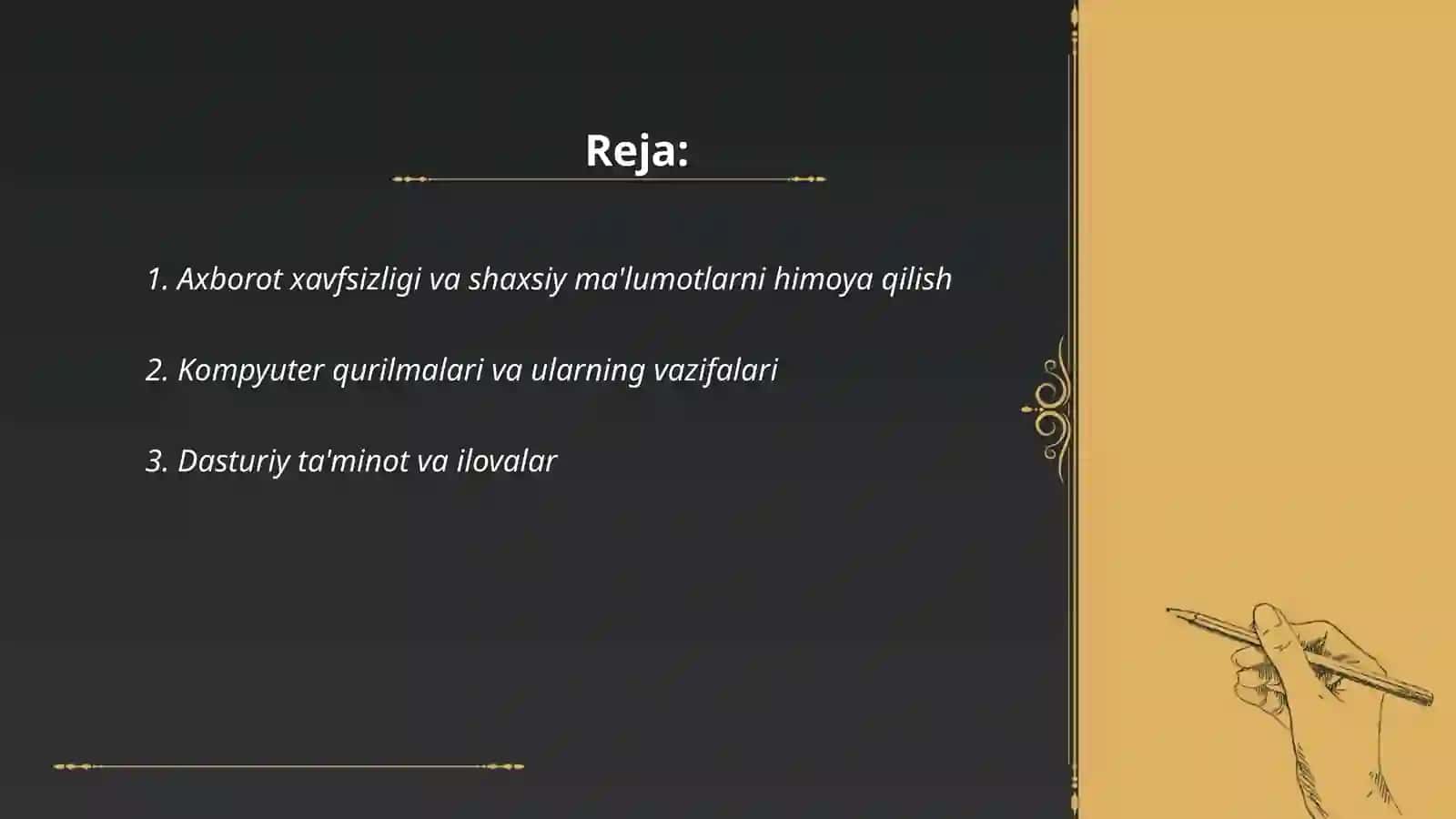 1-9 sinflarda texnologiya fanining mazmuni bo'yicha keys topshiriqlarni ishlash 2