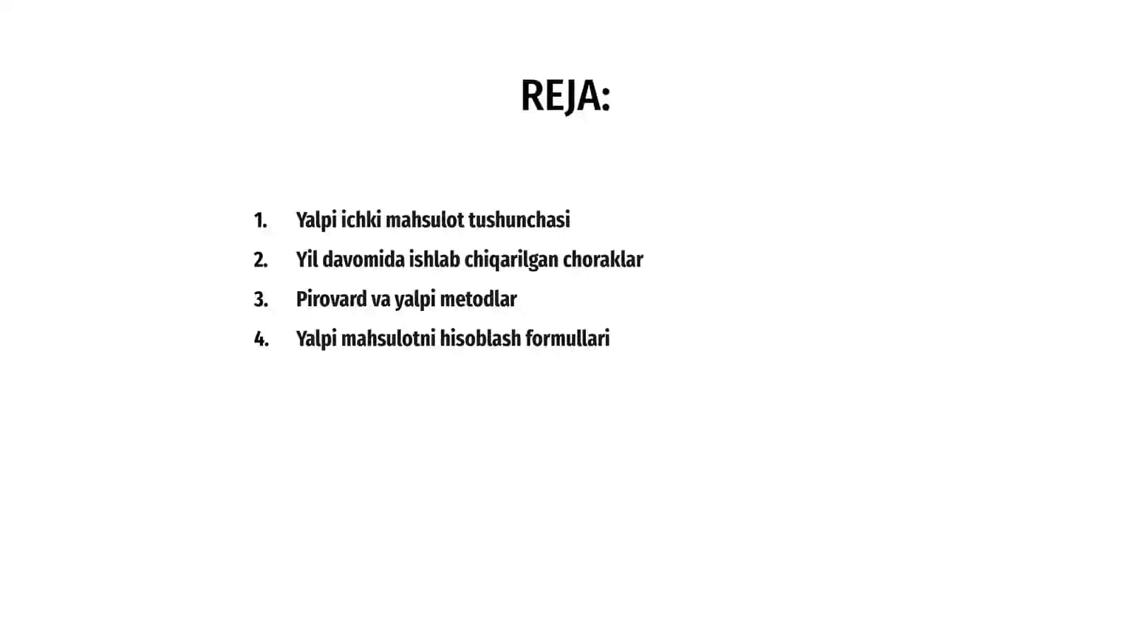Yalpi ichki mahsulot hajmini hisoblash usullari 2