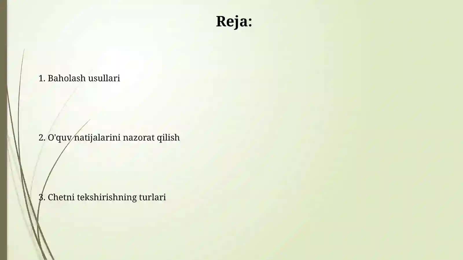 Chet tili óqitishda nazorat va test turlari 2