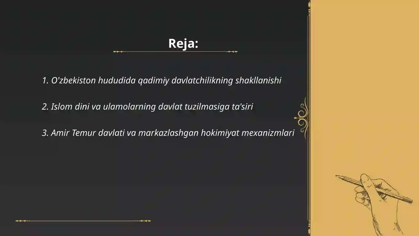 O'zbekiston Respublikasi milliy davlatchiligining shakllanishi va rivojlanishi 2