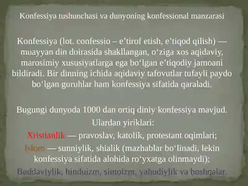 O'zbekistonda konfessiyalararo diniy bag'rikenglik 2