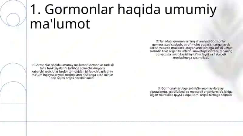 Organizmda Garmonlarning Ahamiyati 2