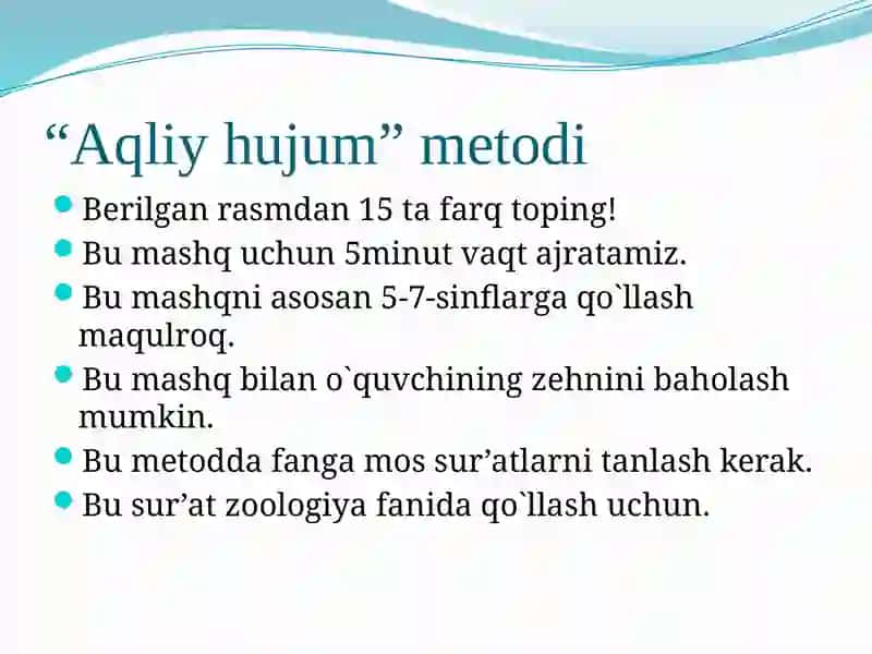 O’qitishning interfaol usullari 2