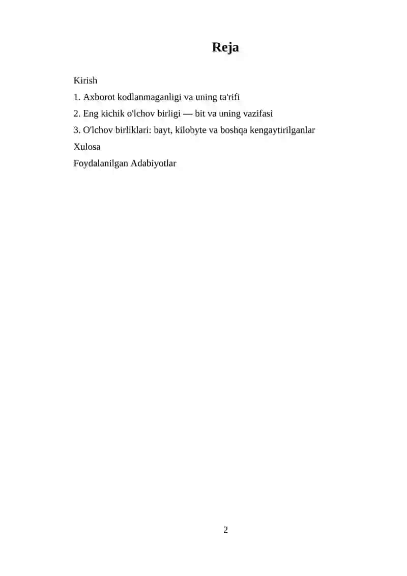 Axborot texnologiyalari 1-MTT 2