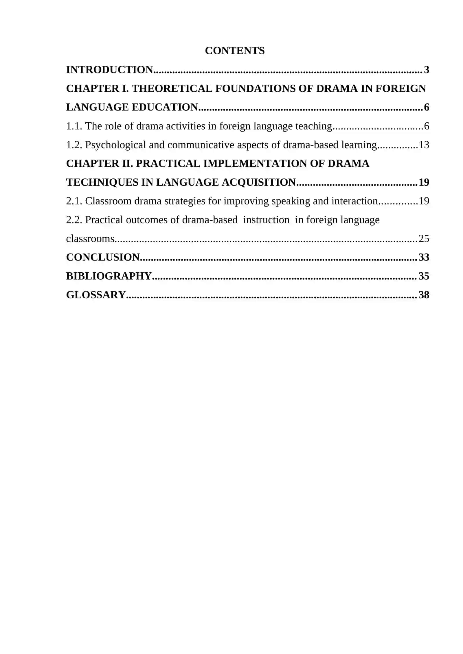 Course Paper: The role of drama in language learning 2