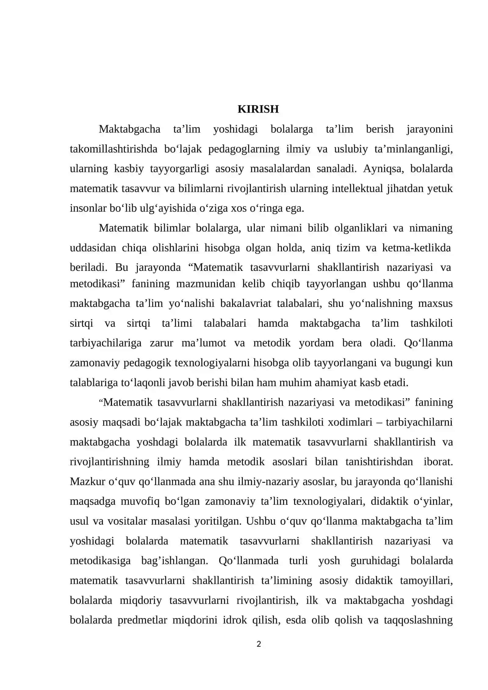SHARQ MATEMATIK OLIMLARINING ASARLARIDA ARIFMETIKANING RIVOJLANISHI HAQIDAGI ILMIY, NAZARIY QARASHLARI 2