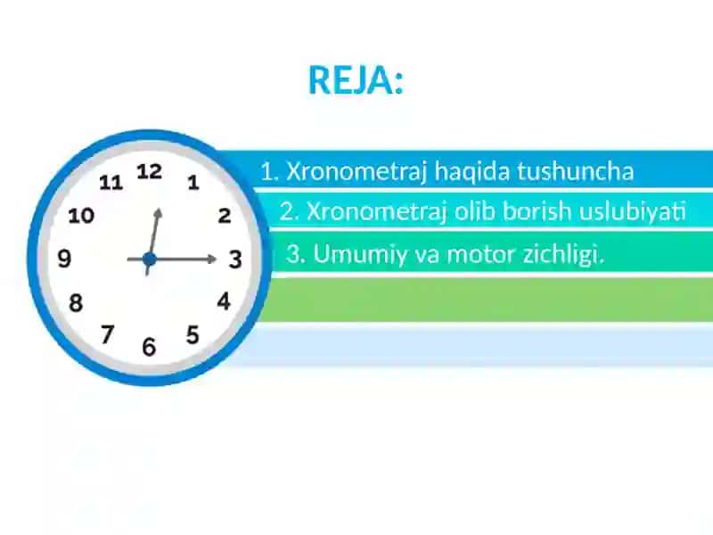 Jismoniy tarbiya darslaridaxronometrajo‘tkazishuslubiyati 2