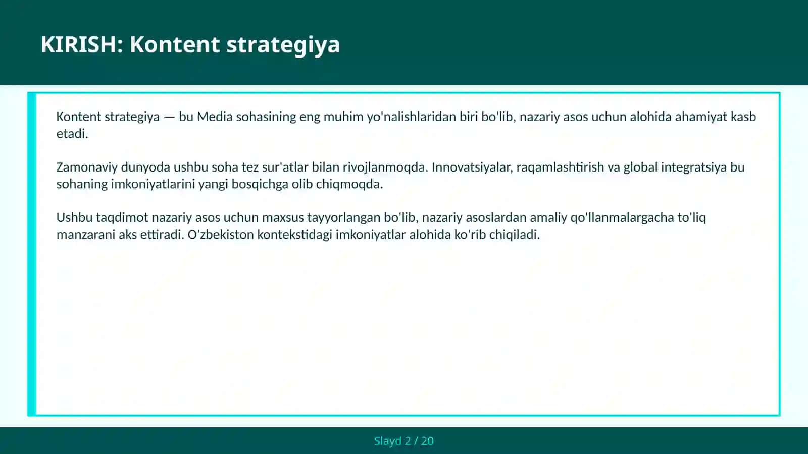 Kontent strategiya 2