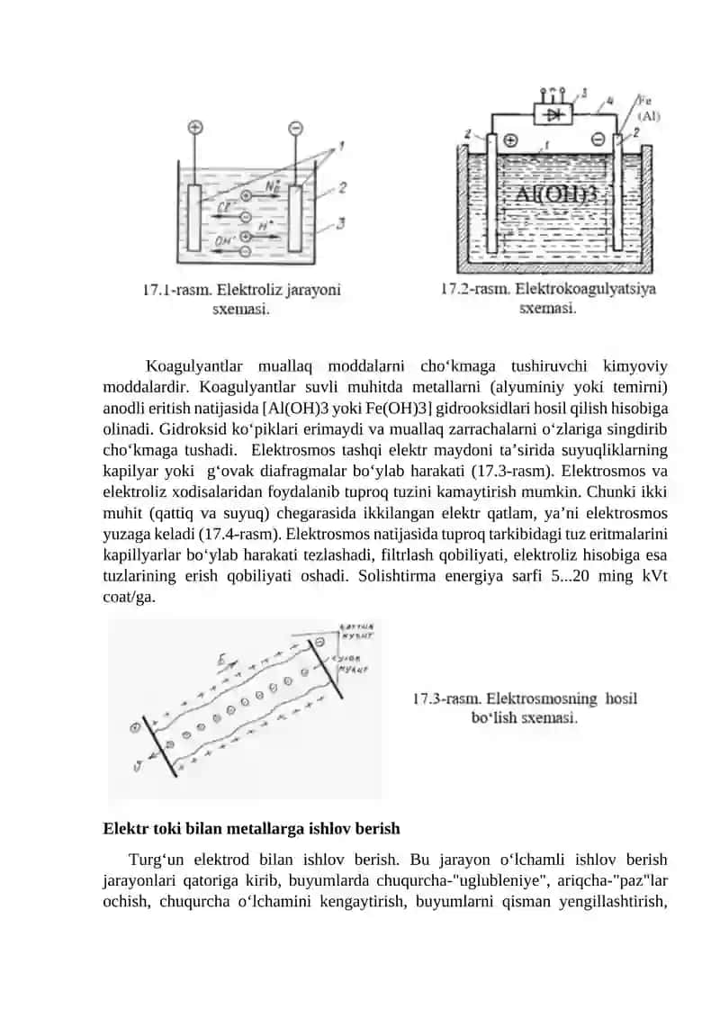 Elektr toki bilan ishlov berish 2