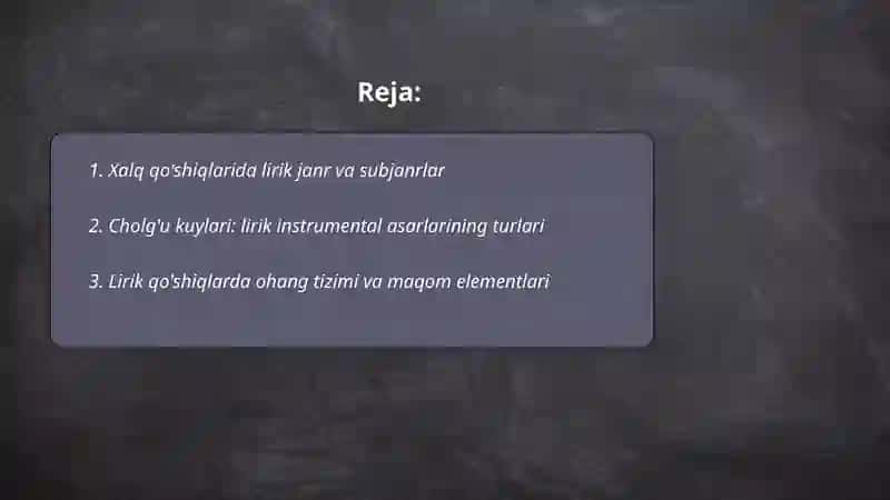Xalq qo'shiqlari va cholg'u kuylari 2